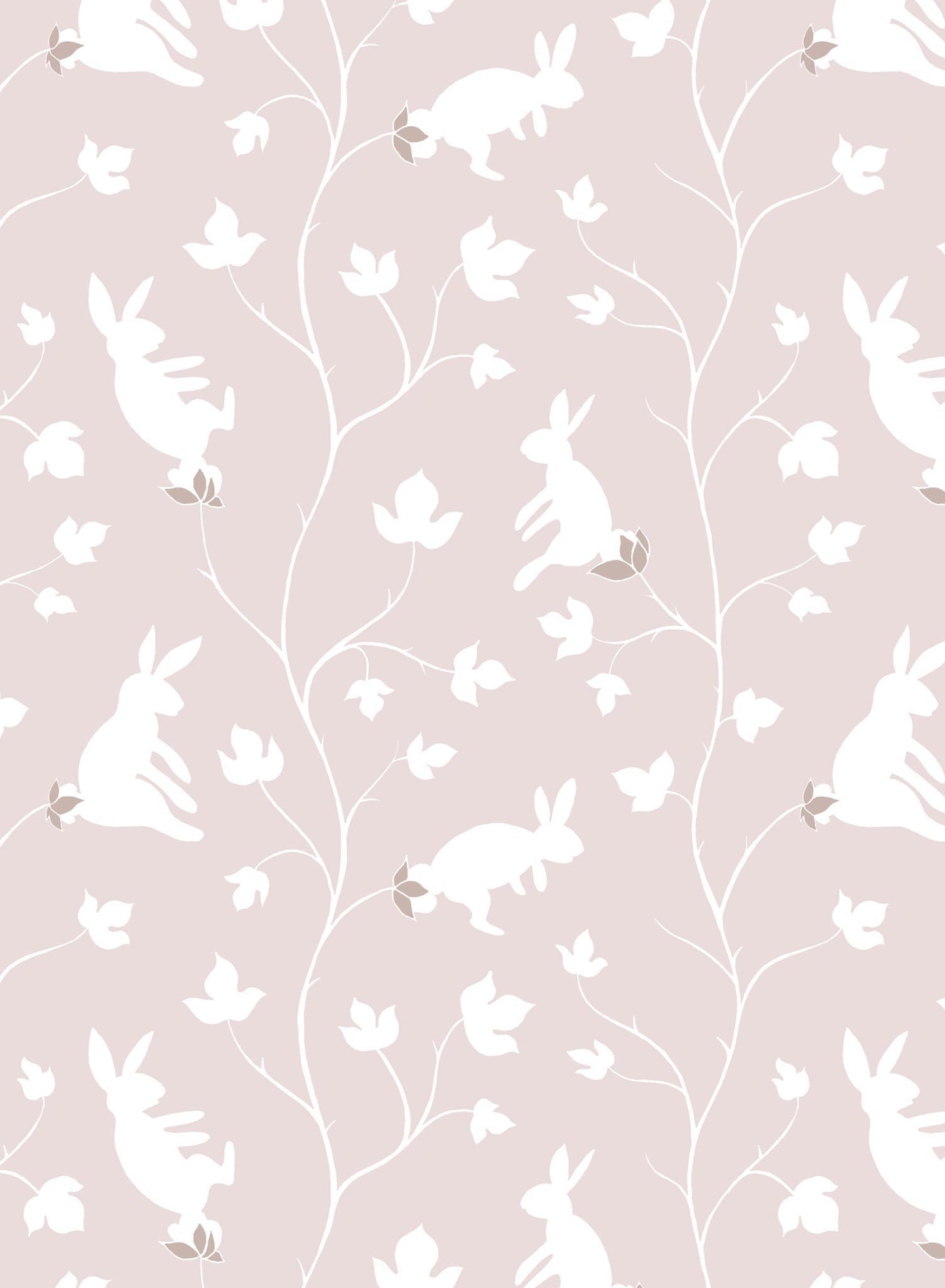 Bunny Tree is a minimalist wallpaper by Opposite Wall of rabbits growing in trees.