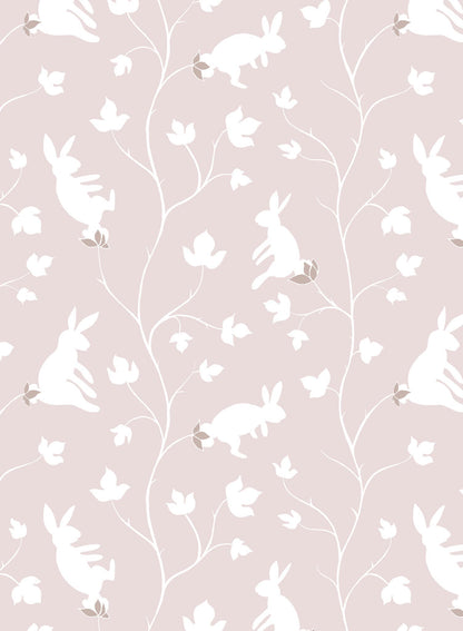 Bunny Tree is a minimalist wallpaper by Opposite Wall of rabbits growing in trees.