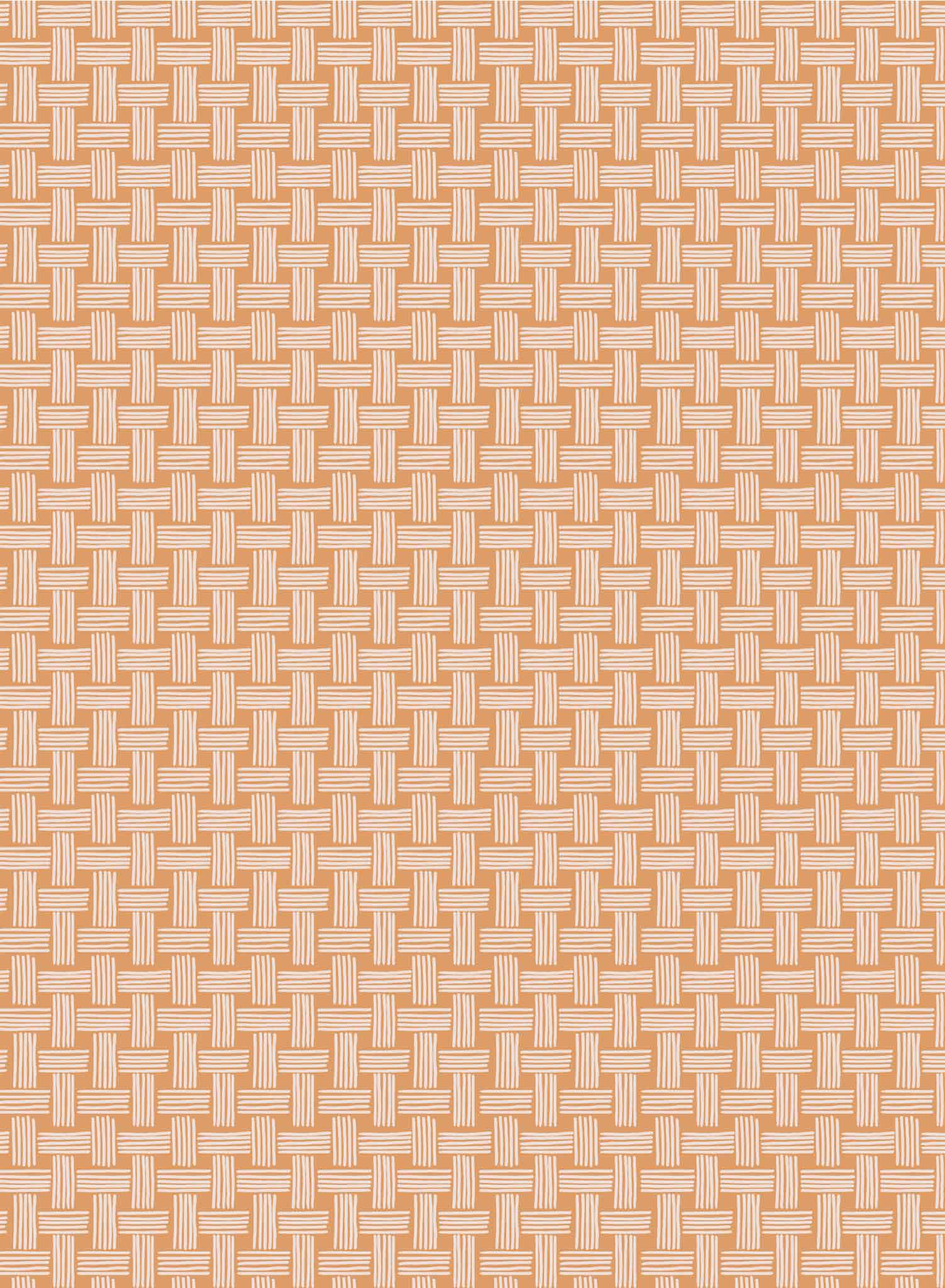 Basket Case is a minimalist wallpaper by Opposite Wall of a basket weave pattern.