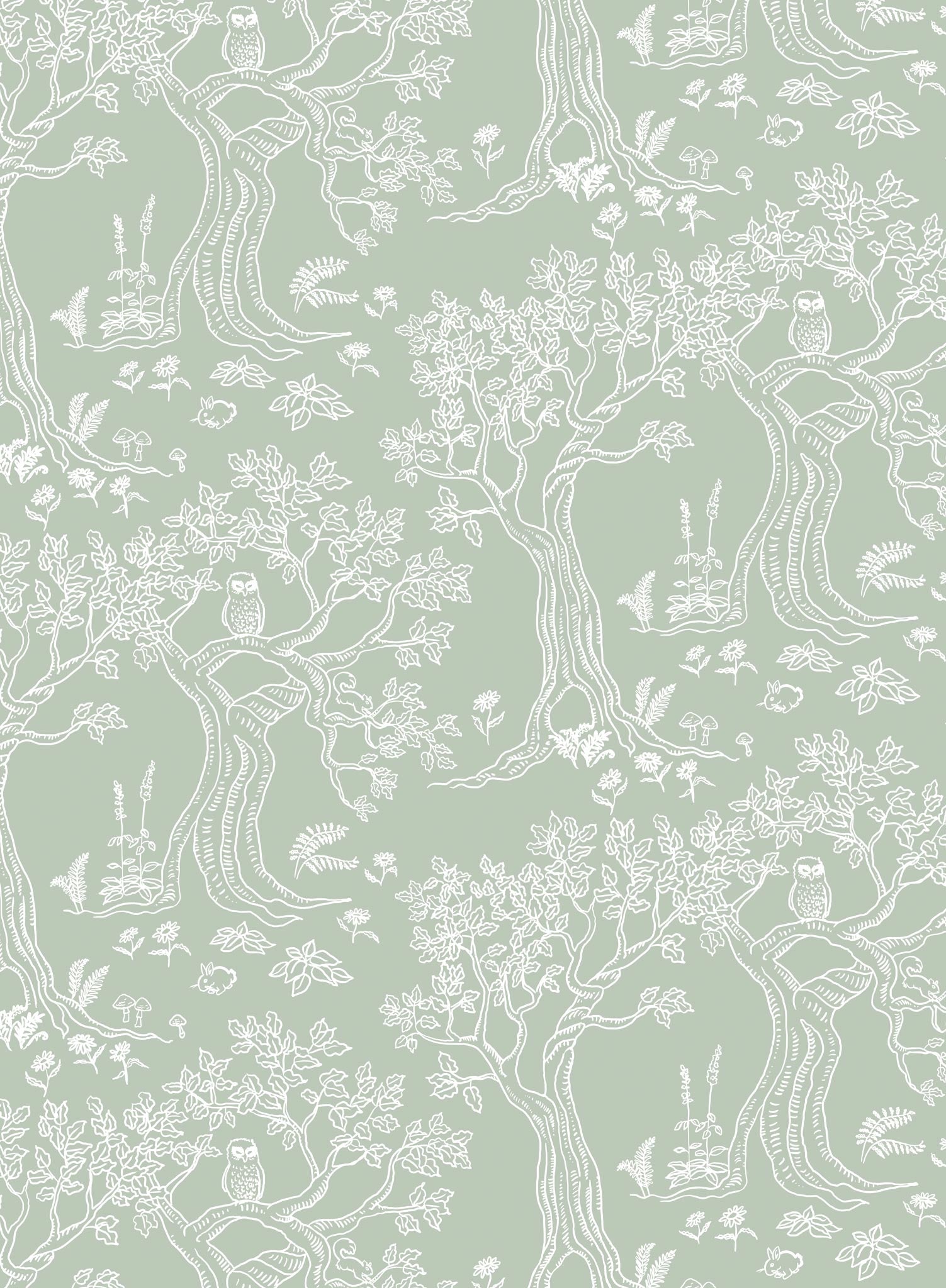 Enchanted is a minimalist wallpaper by Opposite Wall of a enchanted trees