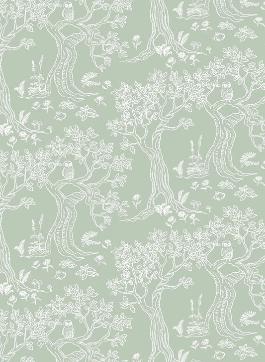 Enchanted is a minimalist wallpaper by Opposite Wall of a enchanted trees