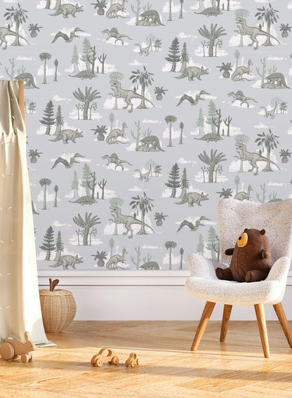 Jurassic is a Minimalist wallpaper by Opposite Wall of their favorite jurassic dinosaurs.