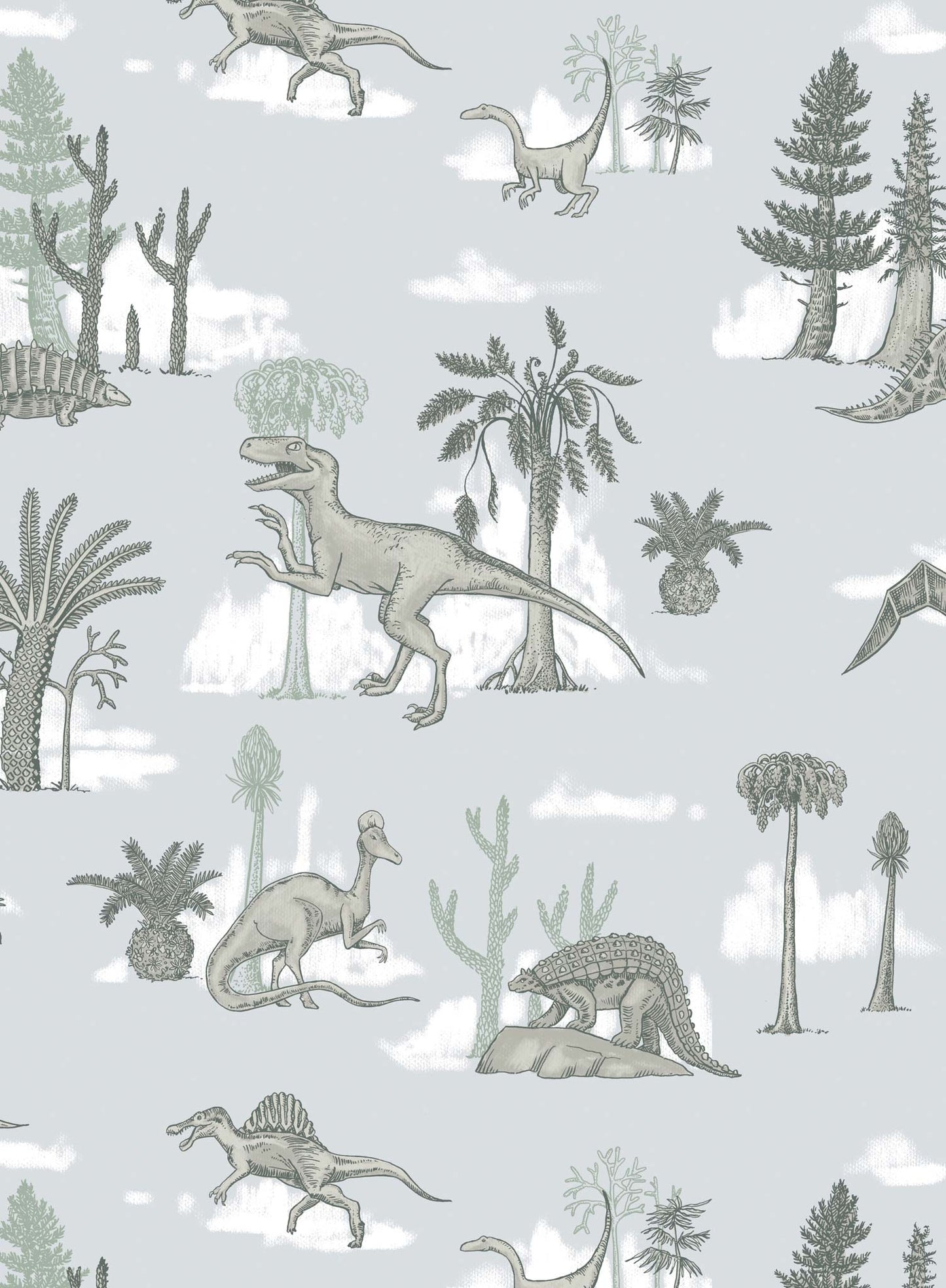 Jurassic is a Minimalist wallpaper by Opposite Wall of their favorite jurassic dinosaurs.