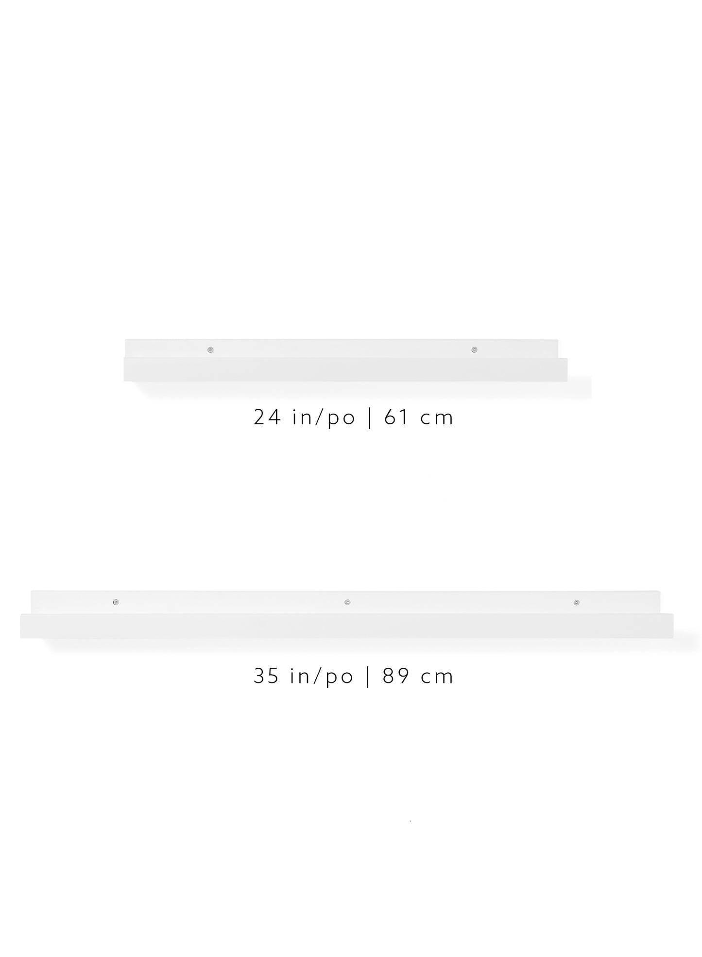 White Pine Wood Wall Shelf, 35 in | 89 cm