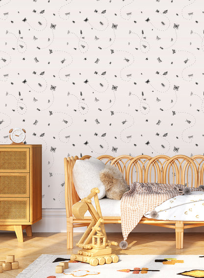 Itsy Bitsy is a Minimalist wallpaper by Opposite Wall of their favourite bugs.