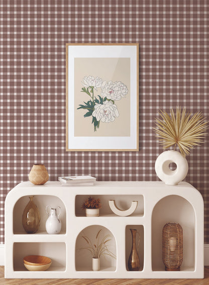 Dorothy is a minimalist wallpaper by Opposite Wall of a soft pastel checkered pattern.