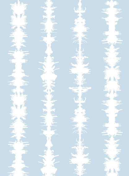 Sound of Silence is a minimalist wallpaper by Opposite Wall of different sound waves aligned vertically.