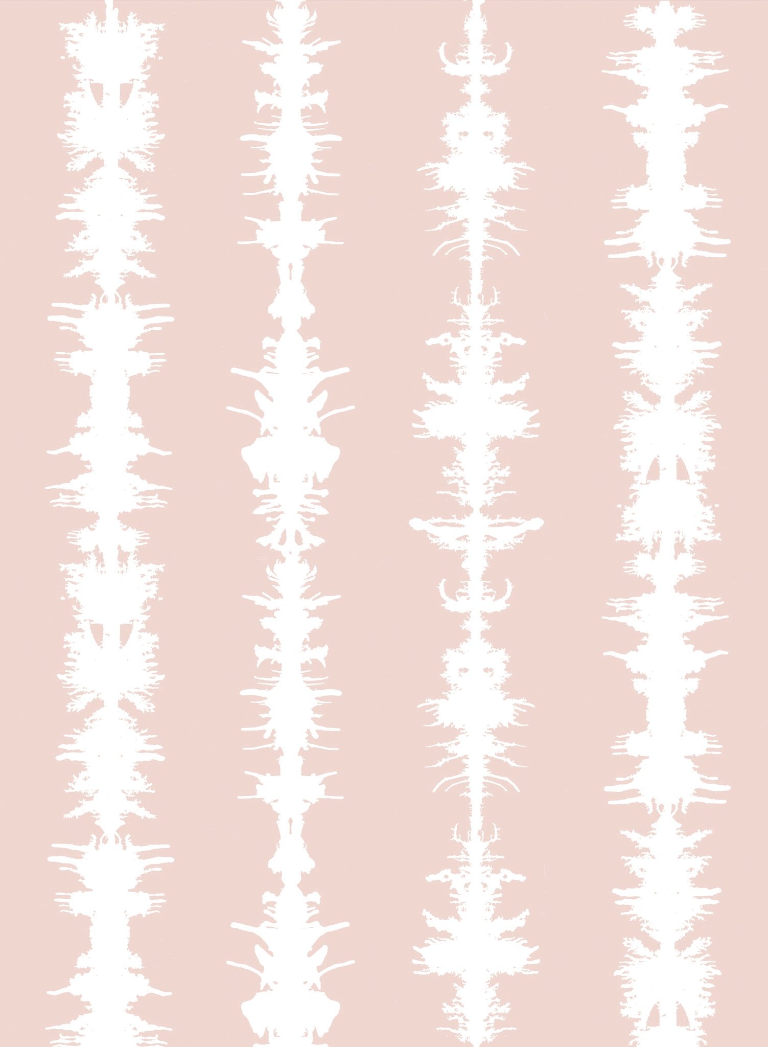 Sound of Silence is a minimalist wallpaper by Opposite Wall of different sound waves aligned vertically.