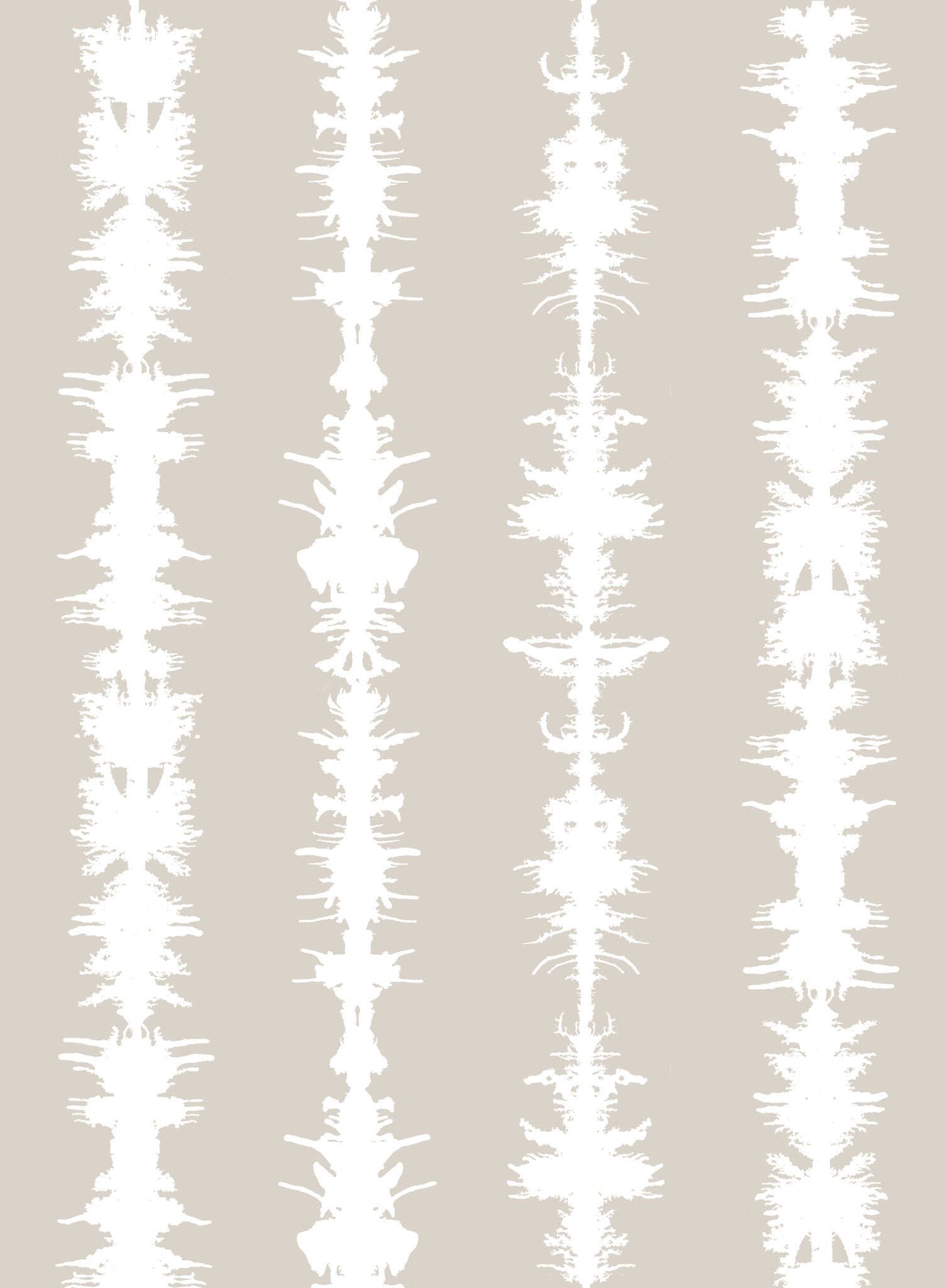 Sound of Silence is a minimalist wallpaper by Opposite Wall of different sound waves aligned vertically.