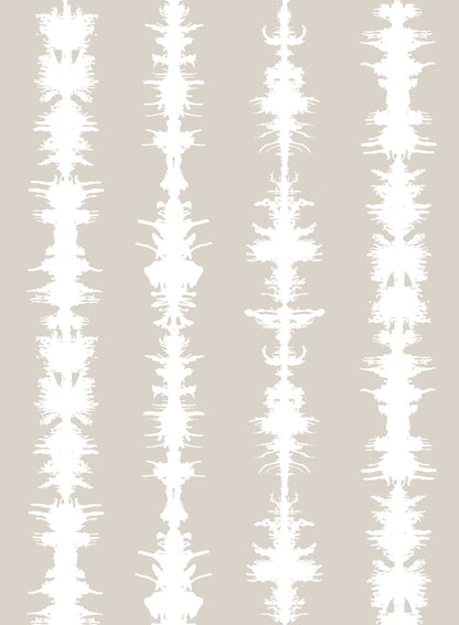 Sound of Silence is a minimalist wallpaper by Opposite Wall of different sound waves aligned vertically.