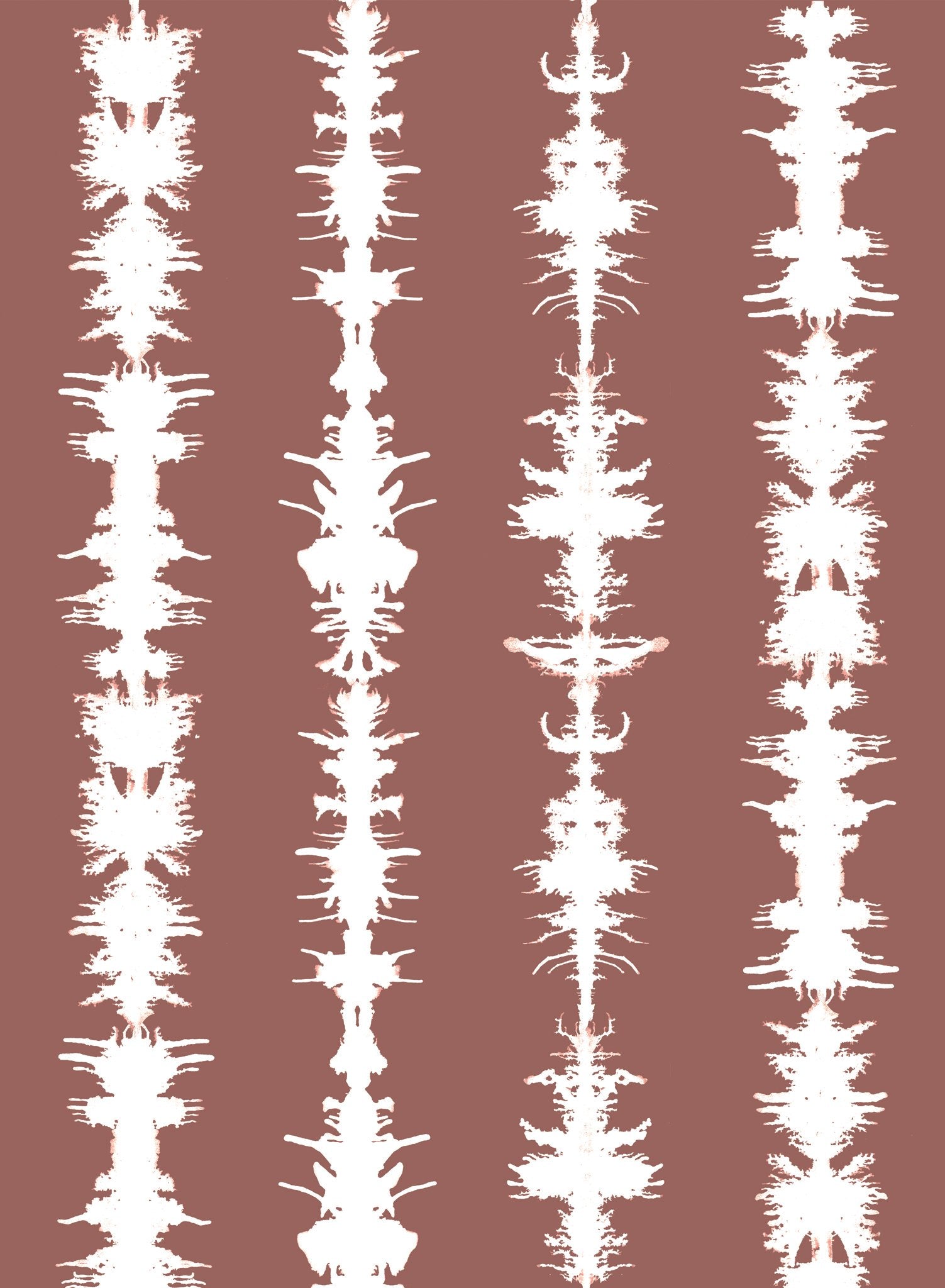 Sound of Silence is a minimalist wallpaper by Opposite Wall of different sound waves aligned vertically.