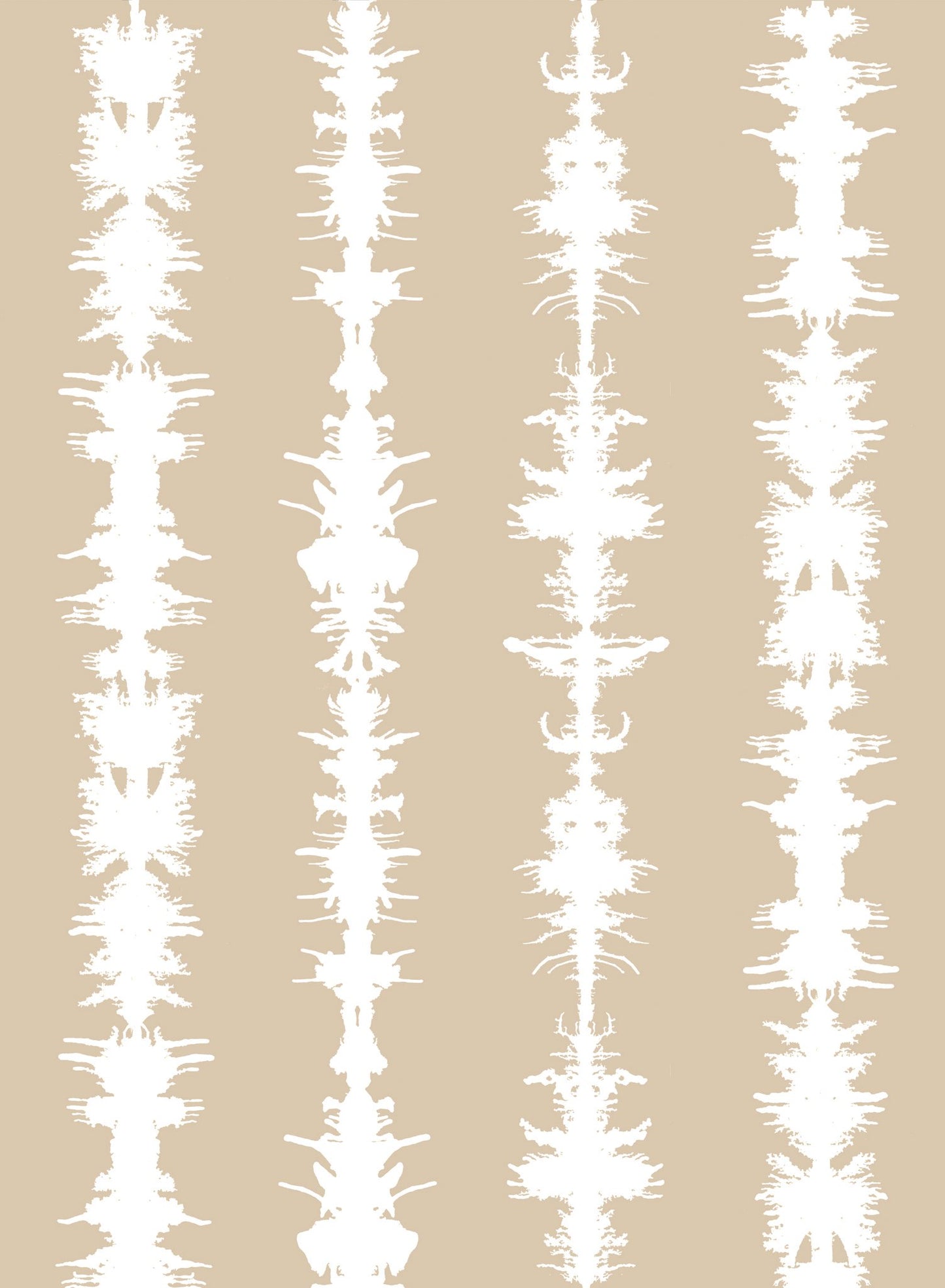 Sound of Silence is a minimalist wallpaper by Opposite Wall of different sound waves aligned vertically.