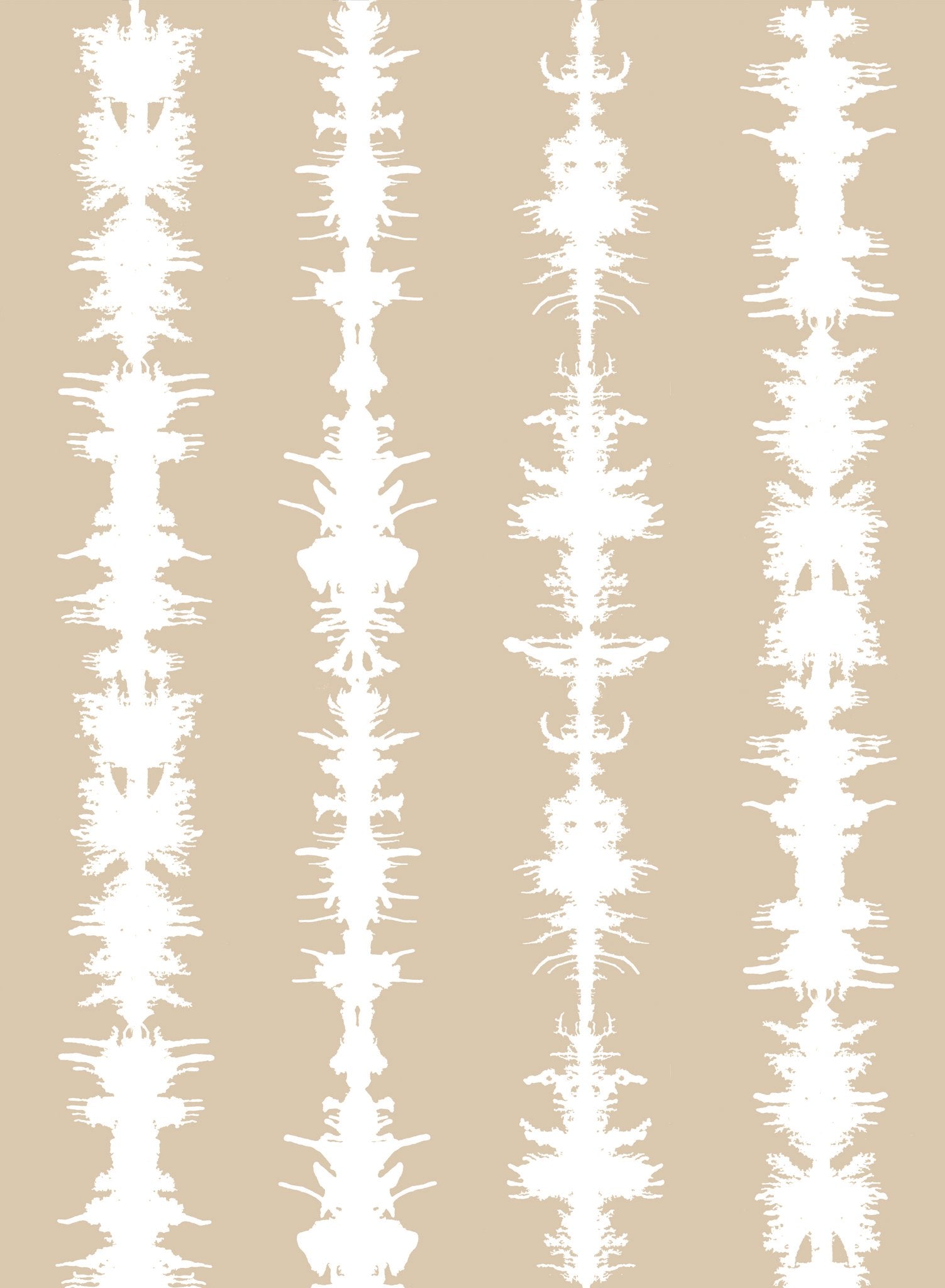 Sound of Silence is a minimalist wallpaper by Opposite Wall of different sound waves aligned vertically.